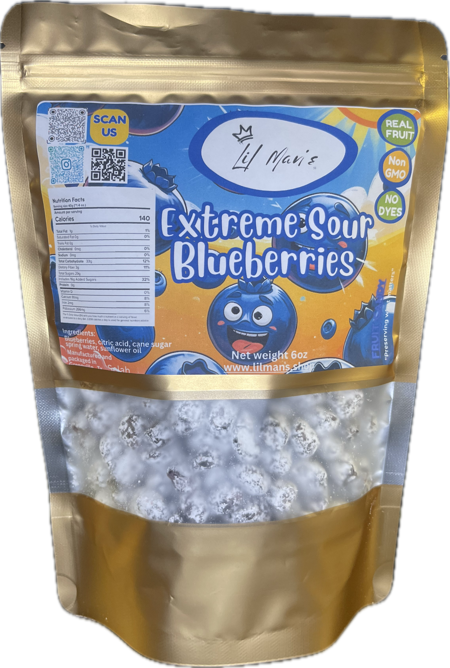 Extreme Sour Blueberries