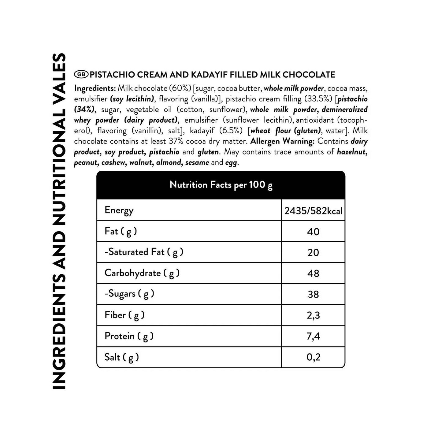 PatisLove Dubai Chocolate Bar – Premium Gourmet 100g