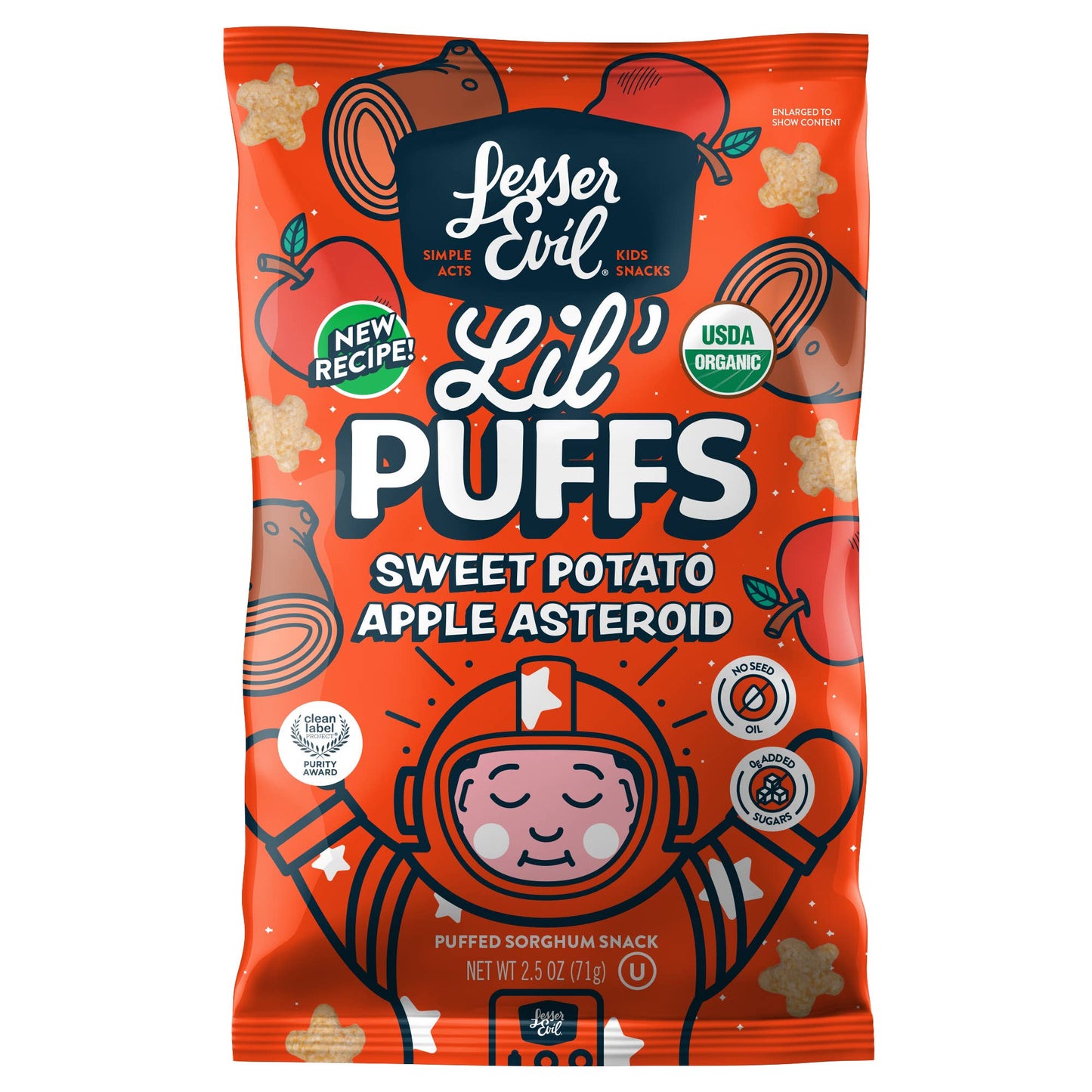 Lil' Puffs, Sweet Potato Apple Asteroid, 2.5oz