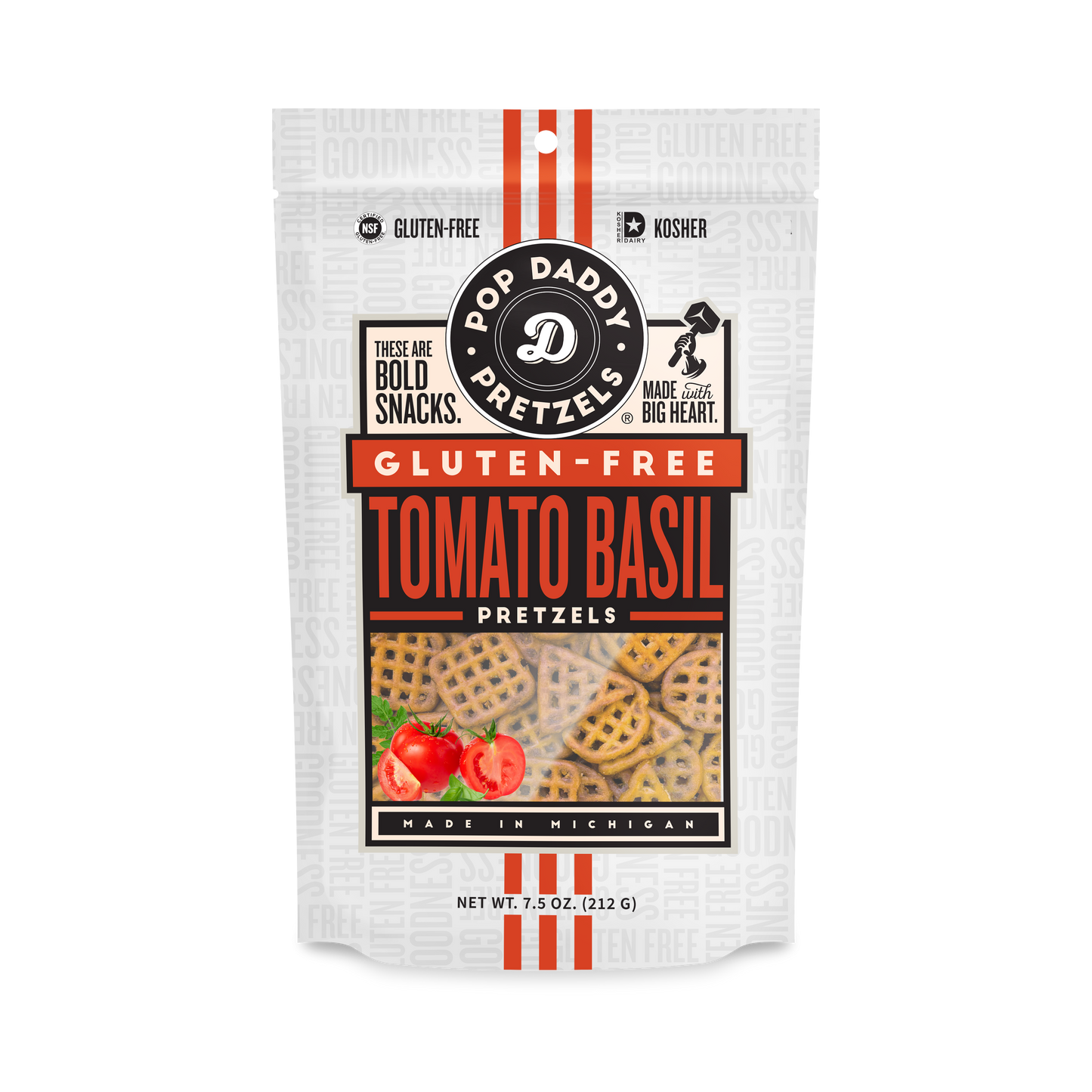 Gluten-Free Tomato Basil Seasoned Pretzels 7.5 oz