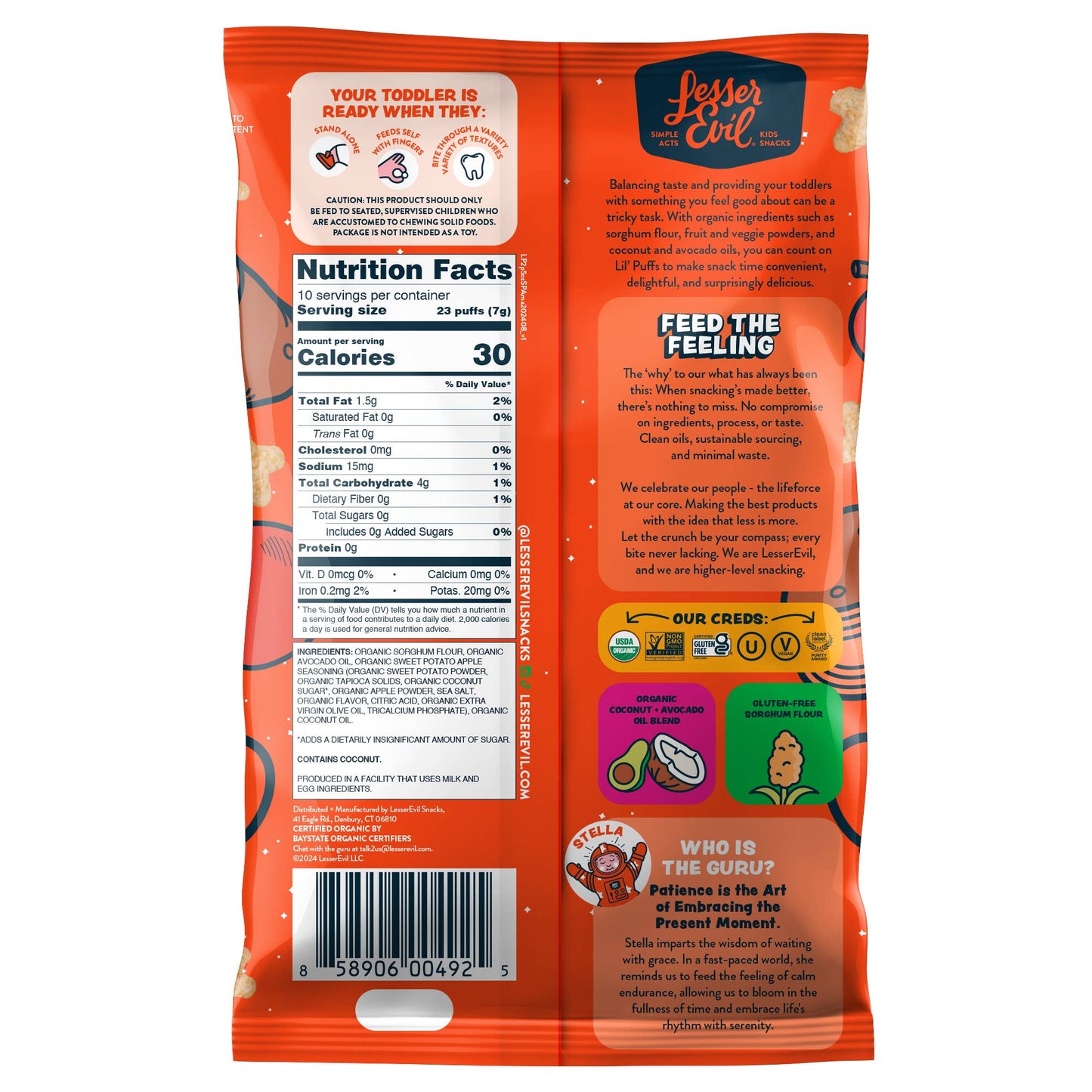Lil' Puffs, Sweet Potato Apple Asteroid, 2.5oz